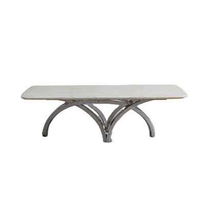 Kaki Logam Stainless Steel Furnitur Makan Modern Untuk Dekorasi Rumah Kantor