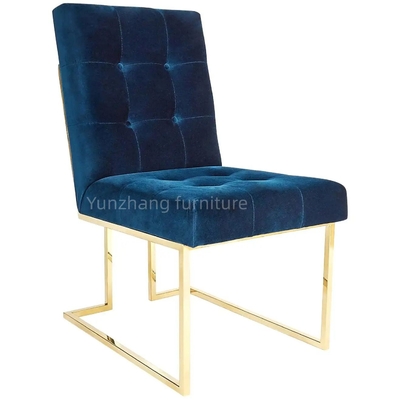 201 Stainless Steel Beludru Sofa Nyaman Kursi Hotel / Perabot Ruang Keluarga