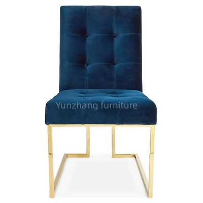 201 Stainless Steel Beludru Sofa Nyaman Kursi Hotel / Perabot Ruang Keluarga