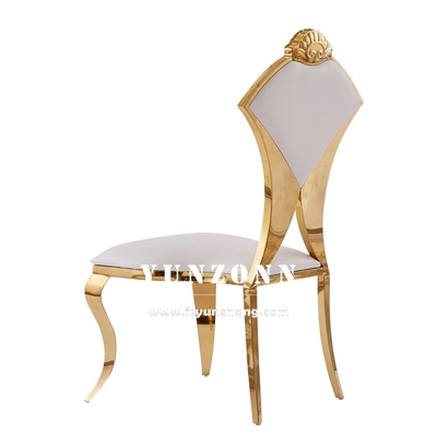 New Design Hotel Banqeut Wedding Chair Kursi bentuk kipas belakang Kursi stainless steel