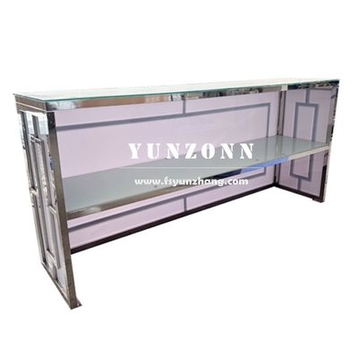 Furniture Hotel Modern Fashion Desain Wine Bar Meja Perhiasan Perak High Bar Counter
