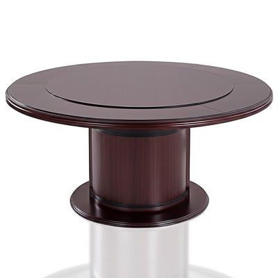 Telescopic Revolving Round Folding Rectangular Dining Table 8 kursi Untuk Hotel Apartemen