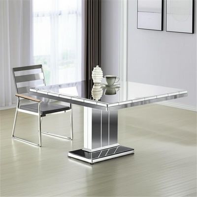 Meja Makan Stainless Steel Dipoles Dengan Finishing Glossy