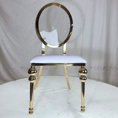 Akrilik Kembali kursi acara kursi makan SS emas sewa furniture