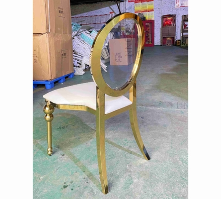 Akrilik Kembali kursi acara kursi makan SS emas sewa furniture