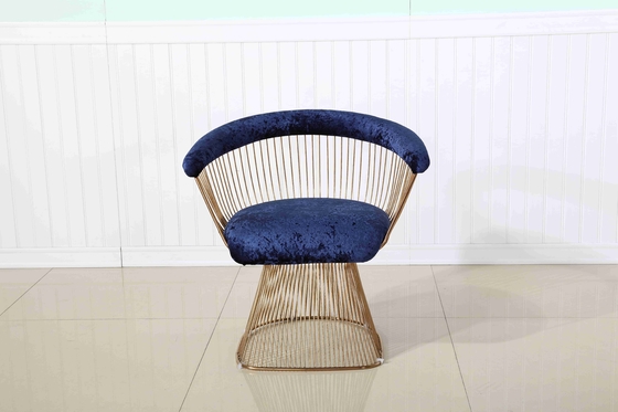Leisure Garden Hotel Reception Chairs Metal Base Accent Chair Ruang Tamu Bingkai Stainless Steel