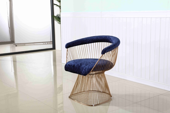 Leisure Garden Hotel Reception Chairs Metal Base Accent Chair Ruang Tamu Bingkai Stainless Steel