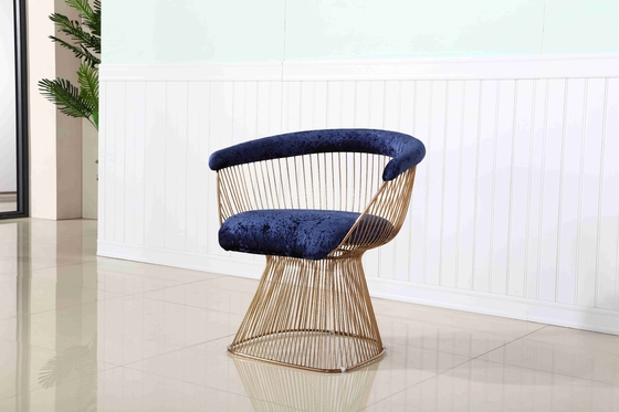 Leisure Garden Hotel Reception Chairs Metal Base Accent Chair Ruang Tamu Bingkai Stainless Steel