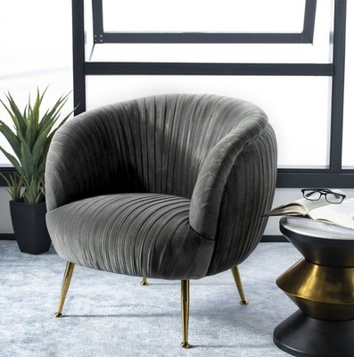 Kursi Sofa Santai Kursi Ruang Makan Empuk Kaki Lurus Spons Elastis Tinggi