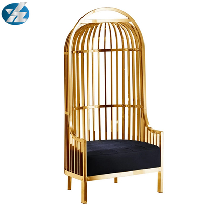 Kursi Sangkar Burung Emas Warna-warni Kursi Pengantin 10KGS 201 Stainless Steel