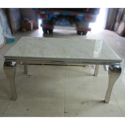 Meja Perjamuan Pernikahan Perak Eropa 150X90X75 Meja Ruang Makan