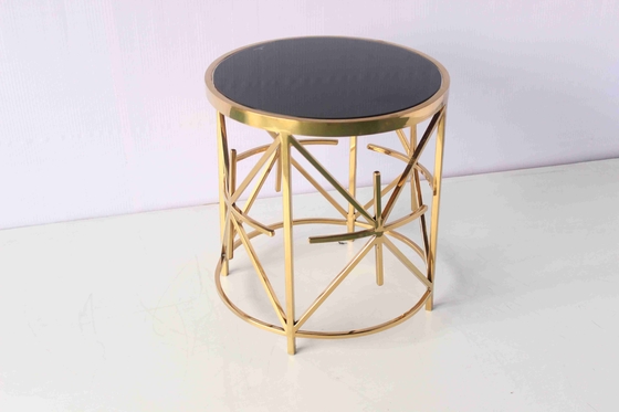 Deluxe Living Room Home Furniture Desain Halus Meja Samping Modern untuk Hotel