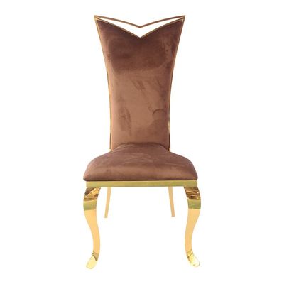 Harga yang bagus Velvet Simple Chair - Desain mewah ringan - Berat 7 kg on line