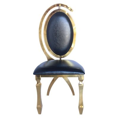 Harga yang bagus SS 201 Bingkai Kursi Makan Acara Berdampak Visual Untuk Perjamuan on line