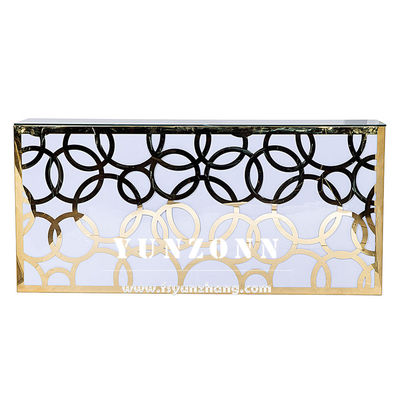 Harga yang bagus Rak Bar Ruang Tamu Persegi Panjang Dengan Roda Furnitur Hotel Tahan Lama Yang Dapat Dilepas on line