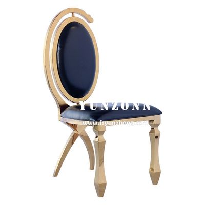 Harga bagus Perabotan Hotel Mewah Dubai Grosir Murah Emas Stainless Steel Kursi Perjamuan Pernikahan untuk Acara Pesta on line