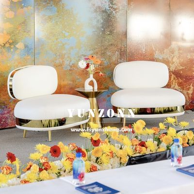 Harga yang bagus Set Sofa Desain Modern Standar Tinggi dengan Rangka Baja Tahan Karat dan Kain Beludru untuk Ruang Tamu on line