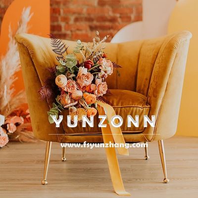 Harga yang bagus Kursi Santai Beludru Pernikahan Kerajaan Eropa dan Love Seat untuk Acara Sofa Hotel on line