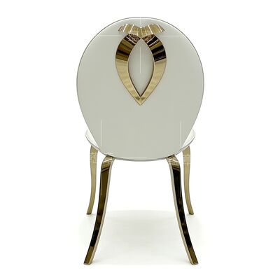 Harga bagus Kaki Baja Tahan Karat Mewah Kursi Makan Restoran Perjamuan Pernikahan Modern untuk Acara Resepsi Hotel on line