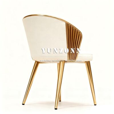 Harga bagus Grosir Pabrik Kursi Pesta Pernikahan Mewah Tahan Lama Stainless Steel Metal untuk Acara on line