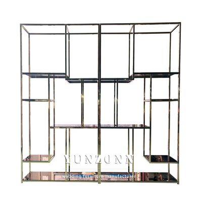 Harga bagus Rak Pernikahan Baja Tulang Baja Rumah Furnitur Rack Tampilan Anggur untuk Desain Interior untuk Sewa atau Sewa on line
