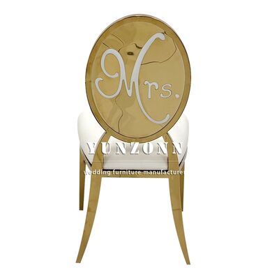 Harga bagus Kursi Pernikahan Beludru Putih Pengantin Pria dan Wanita Mr and Mrs untuk Aula Hotel, Kursi Cinta on line