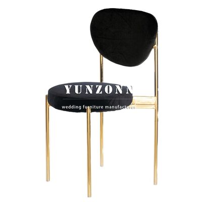 Harga bagus Furnitur Hotel Mewah Gold Kursi Makan Baja Rinsless High Back Acara Pernikahan Kursi Makan on line