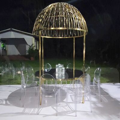 Harga bagus Meja Kue Hantu Bulat Elegan dengan Kristal Furnitur Ruang Makan Perjamuan Mewah untuk Hotel on line