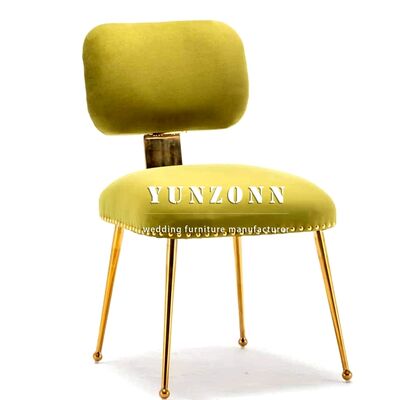 Harga bagus Elegant T-Shaped Back Harper Olive Dining Chair Luxury Wedding Event Chair on line