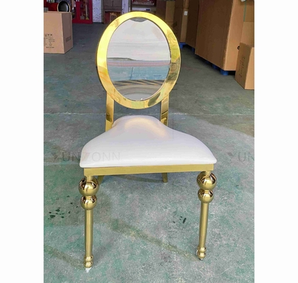 Akrilik Kembali kursi acara kursi makan SS emas sewa furniture