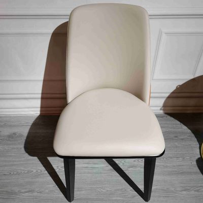 Harga yang bagus Rumah Kayu Solid High End Kursi Makan Modern Sandaran Kulit Kursi Ruang Makan Empuk on line