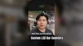 Desain Mawar Penghitung Bar LED Kustom